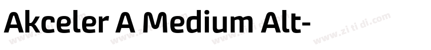 Akceler A Medium Alt字体转换